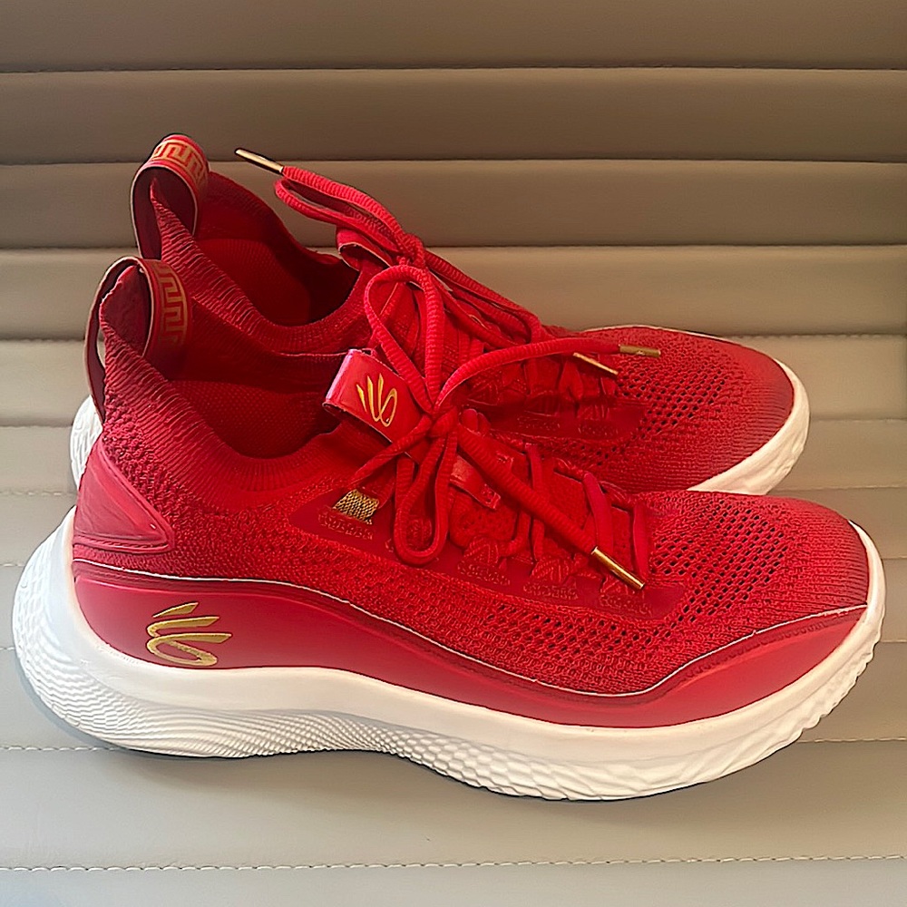 Under Armour Curry Flow 9 Sesame Street Red Mens 8.5.